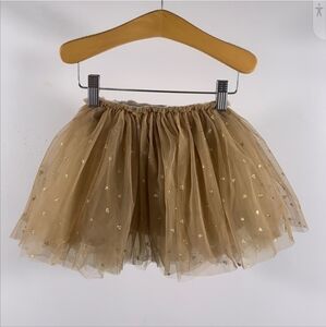 Doe A Dear Tutu Skirt Gold Glitter Girls 3